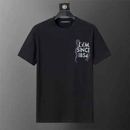 LVC205 New men's summer pure cotton top and short sleeved clothing