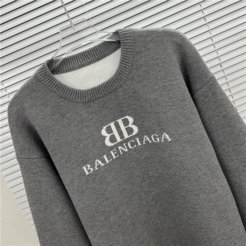 BAC13  New men's and women's letter jacquard round neck sweater clothing