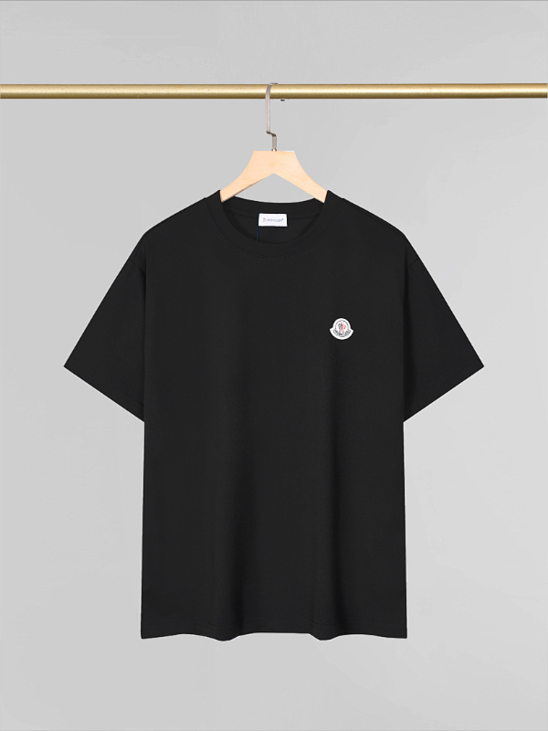 MOC040 New men's and women's summer T-shirt double yarn pure cotton fabric short sleeved top clothing