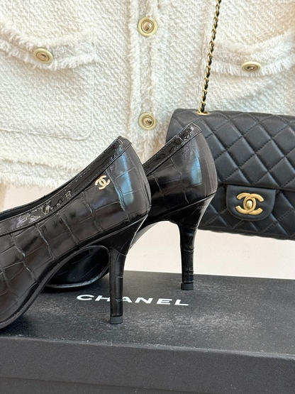 ZLCS5 High heels 6.5CM Size 35-41 Women Letaher shoes with box