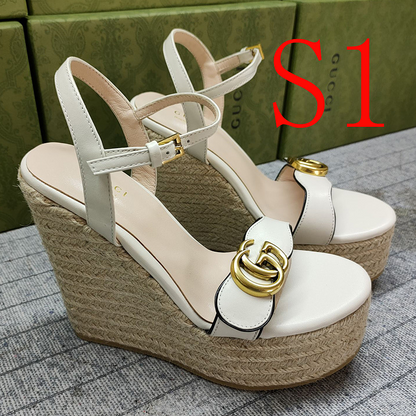 JHGS5 Slipper 13CM Heel Size 35-41 Lether Shoes with box