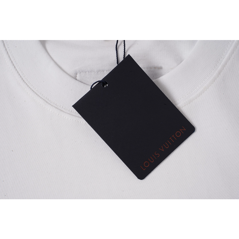 LVC055 High quality men's and women's pure cotton summer short sleeved T-shirt with diamond inlay clothing