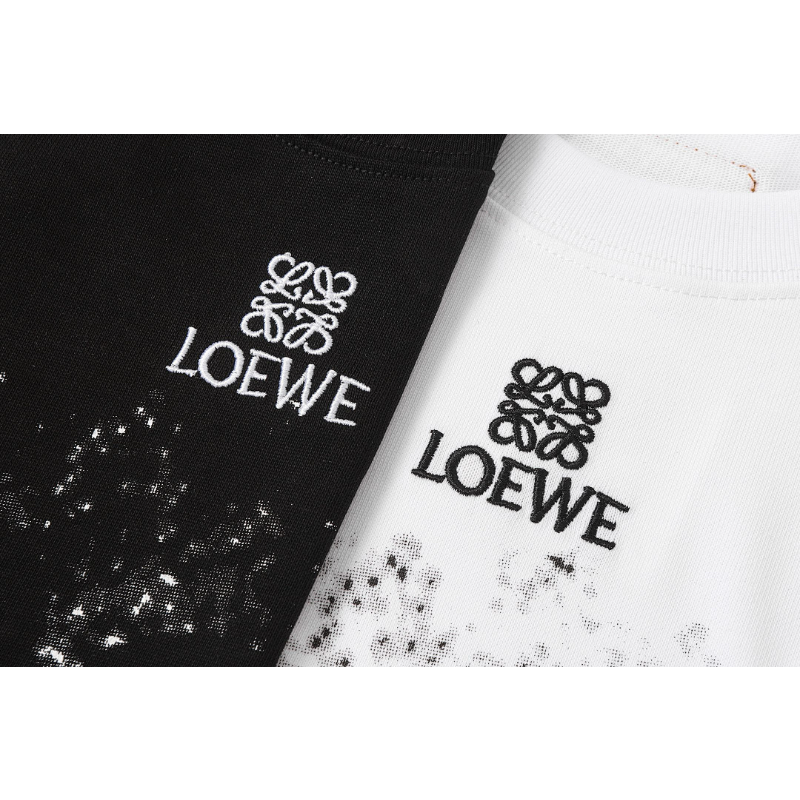 LOC44 High quality men's short sleeved heavy-duty embroidered T-shirt, pure cotton top Clothing