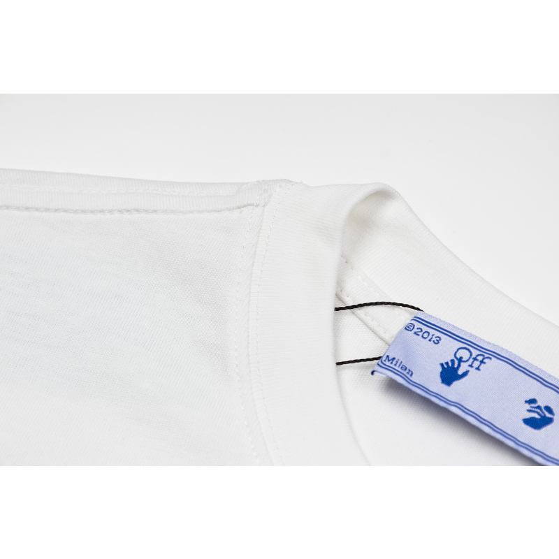 OFFC10  New men's and women's summer pure cotton short sleeved top clothing