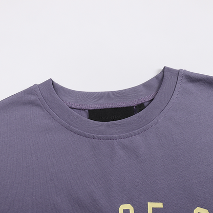 FGC12 New men's and women's summer short sleeved T-shirt double yarn cotton top loose fit  clothing