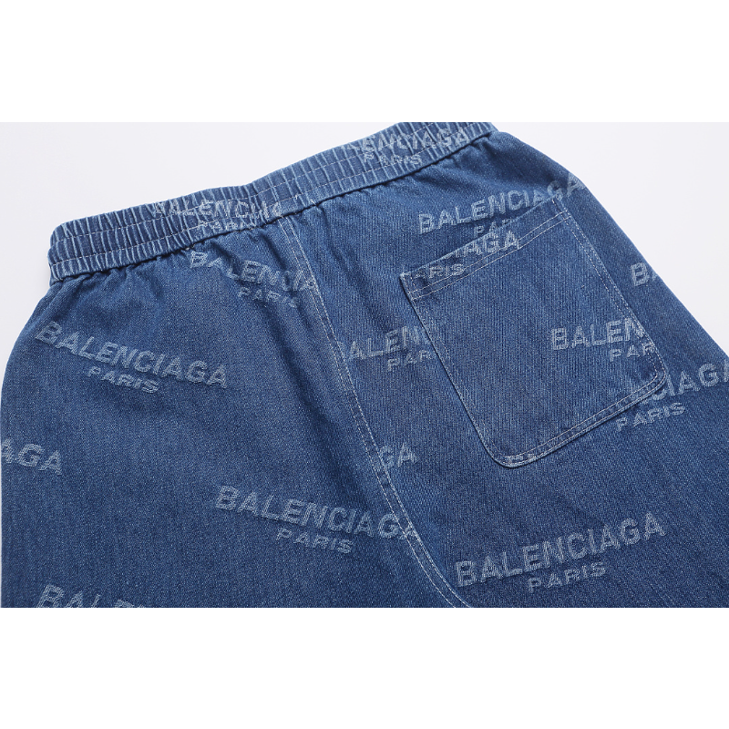 BAC16 New men's summer pure cotton denim style shorts casual shorts clothing