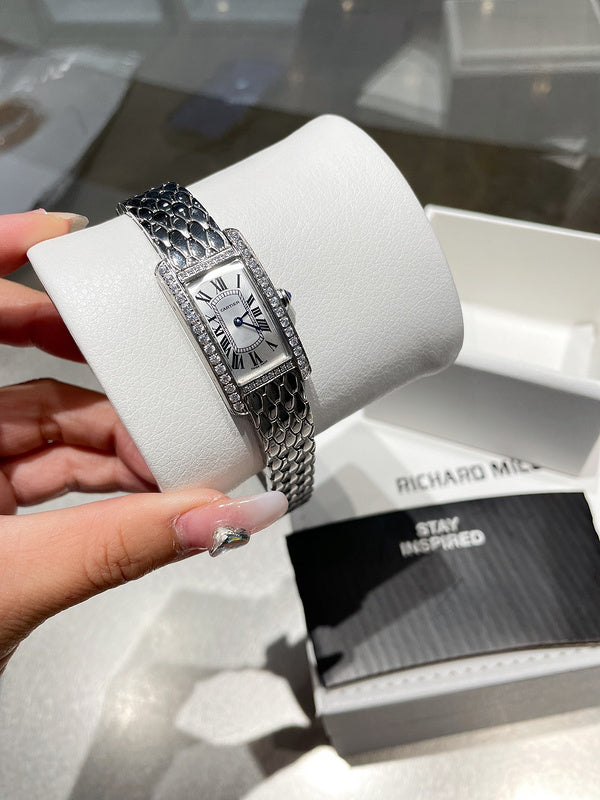 CW3  Sapphire water stone crystal mirror women's watch 34.80 x 19.00 mm