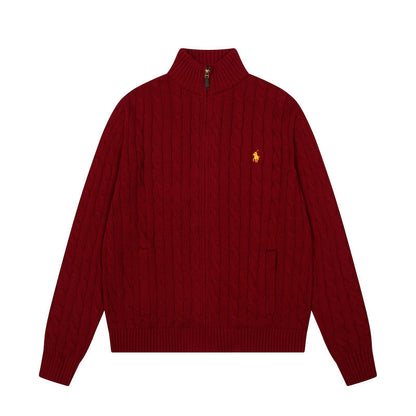 LFC16  New high quality men's and women's spring and autumn collared sweaters, sweater base clothes