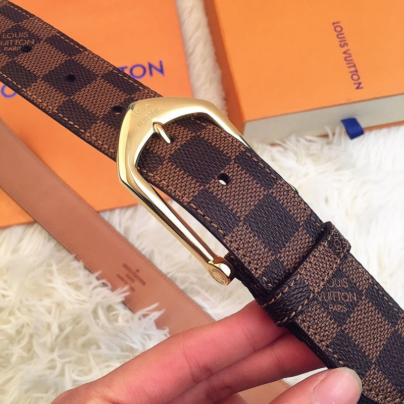 LBL4 Real leather wide 3.5cm coffee have 95-125cm total long with packing