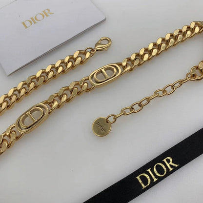 DN1 Latest Star Gold plated brass jewelry necklace bracelet