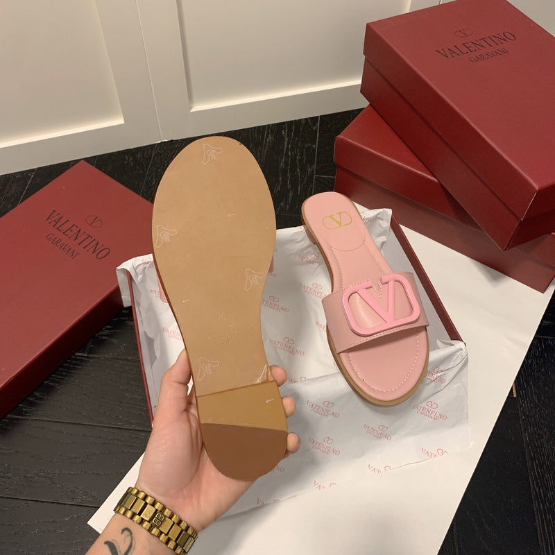 MVS20 Leather slippers Women shoes 35-40 With box