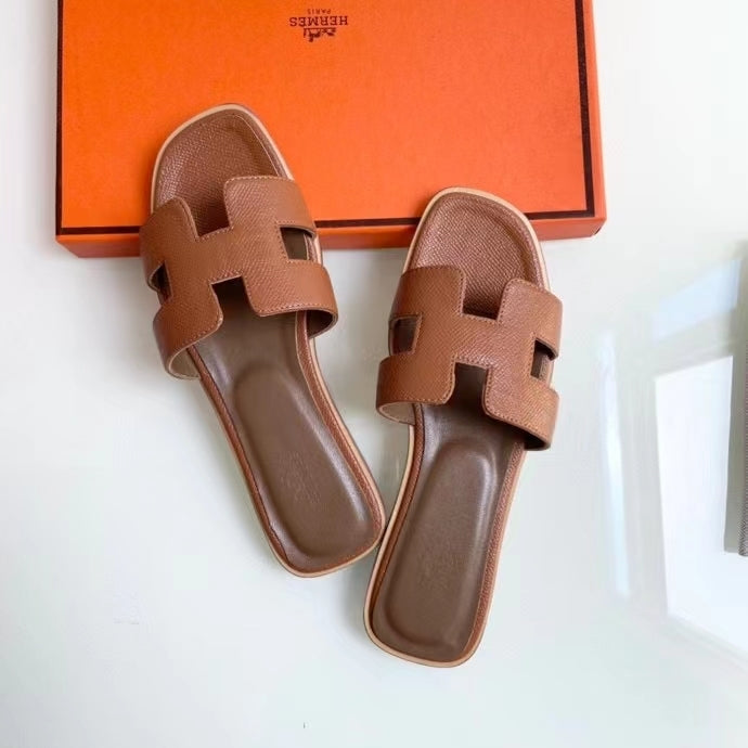 BMHS4 shoes women 35-41 Leather slippers with Box