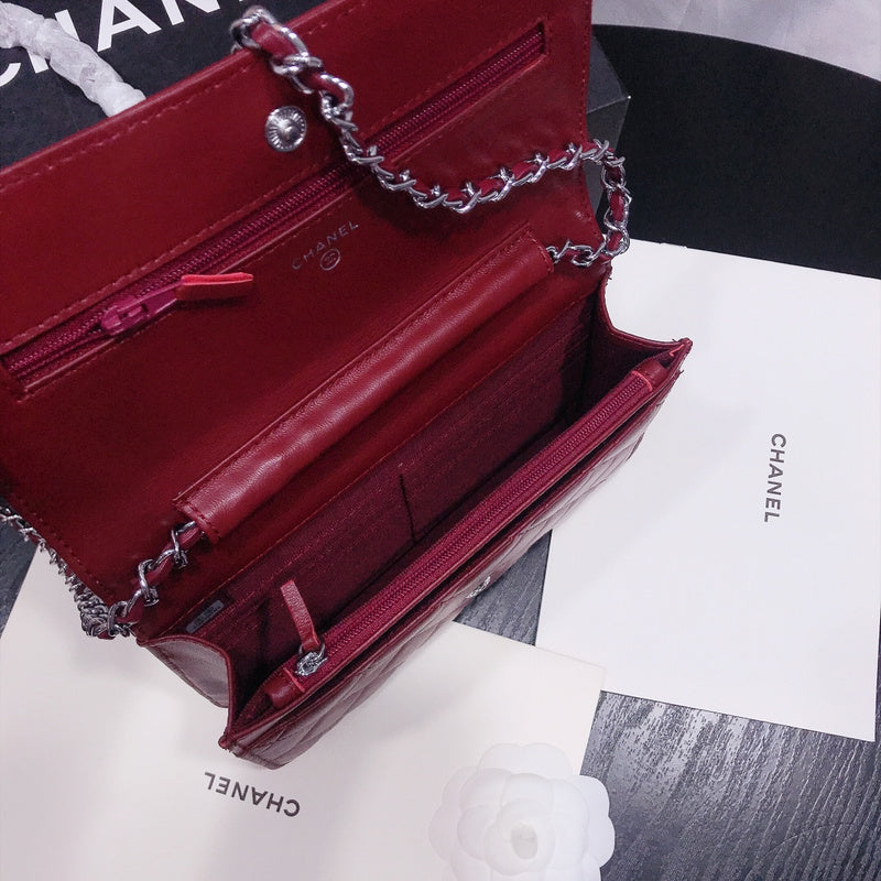 XCP017 Bag leather 19-13-4CM Bag silver logo