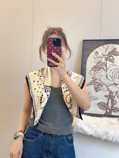 XCC35 Silk satin 70-70CM scarf