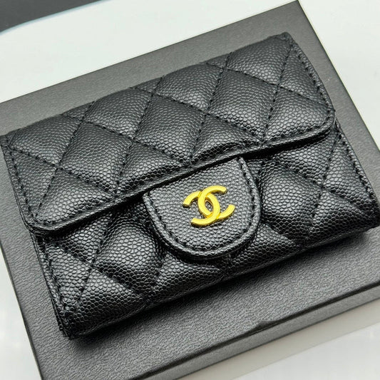 LCP34 Wallet Bag 11-7.5-2CM Leather bags with box