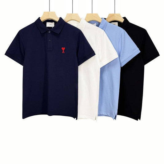 AMC34 Men's short sleeved lapel polo shirt clothing