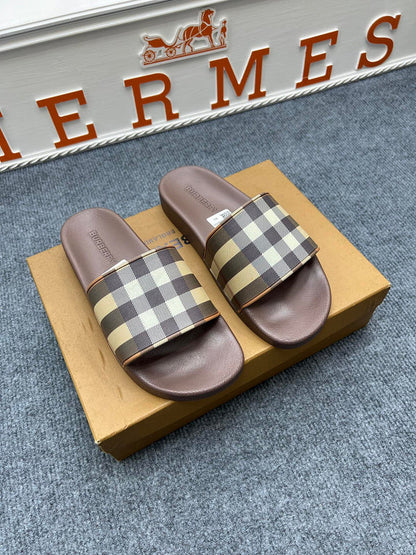 YBS01 Couples slipper Leather Shoes 36-46 with box
