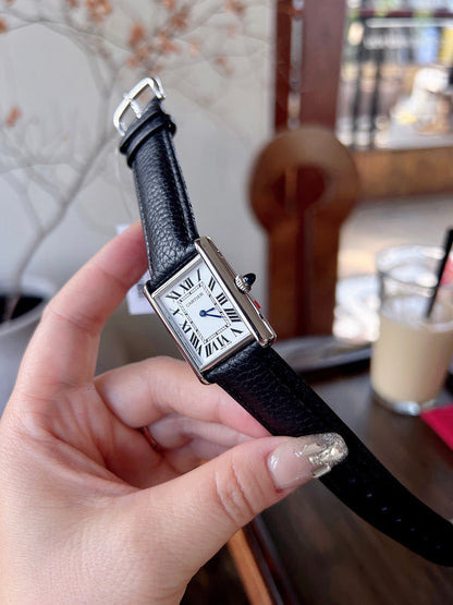 CW5  Couple's lychee print belt watch  25.5mm x 33.7mm/29.5mm*22mmCITIZEN movement