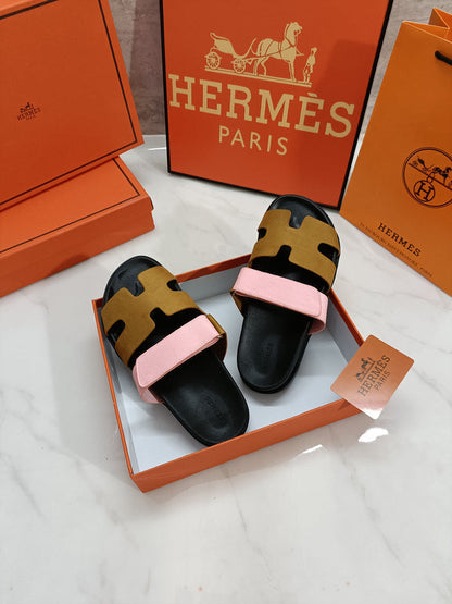 MJHS0 Leather slippers Man and Women shoes 35-44 With box