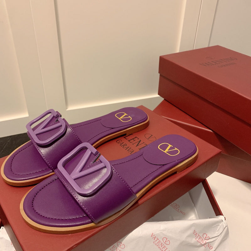 MVS20 Leather slippers Women shoes 35-40 With box