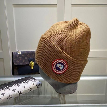 PCAH1    Autumn and Winter New Fashionable Side Label Core spun Knitted Hat
