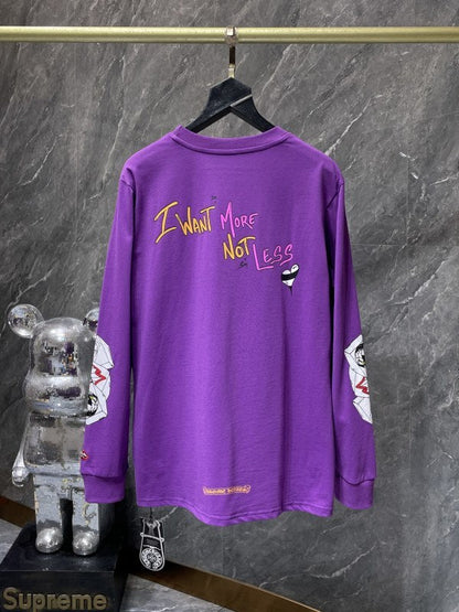 KLC18 New style men's and women's pure cotton long sleeved clothes