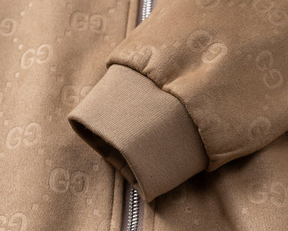 GUC099 New Spring and Autumn thin imitation deer skin velvet jacket long sleeved cardigan clothes