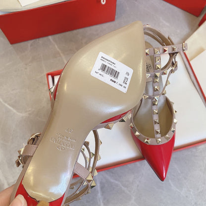 MVS24 Leather Women 6-8-10CM Heel shoes 35-42 With box