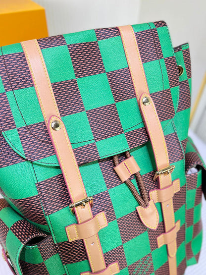 LLP98 Leather Bag 38-44-12.5CM knapsack Bags
