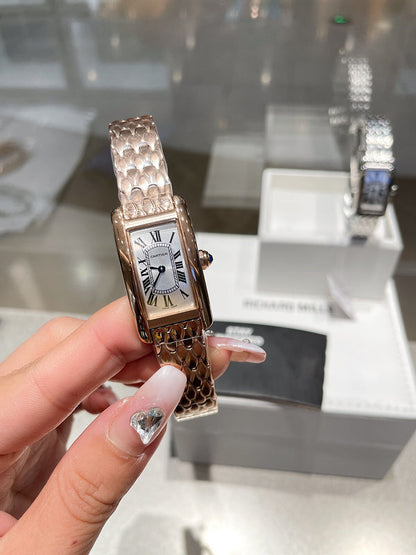 CW3  Sapphire water stone crystal mirror women's watch 34.80 x 19.00 mm