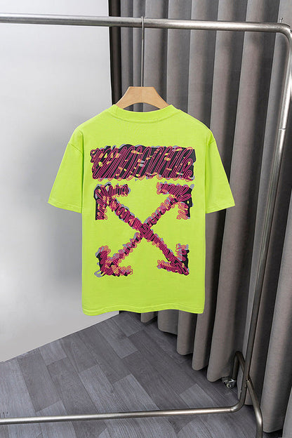 OFFC38   Men's and women's summer short-sleeved T-shirt clothes