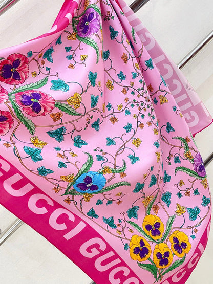 XGC31 Silk satin 90-90CM Scarf