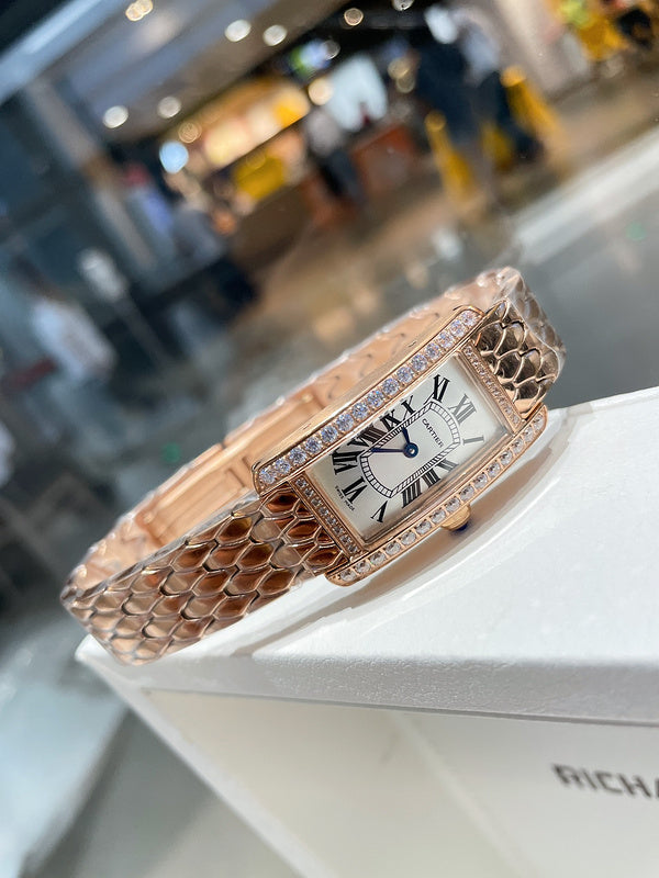 CW3  Sapphire water stone crystal mirror women's watch 34.80 x 19.00 mm