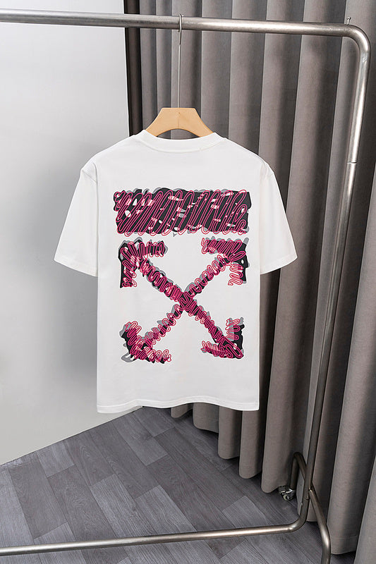 OFFC38   Men's and women's summer short-sleeved T-shirt clothes
