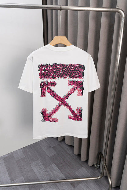 OFFC38   Men's and women's summer short-sleeved T-shirt clothes