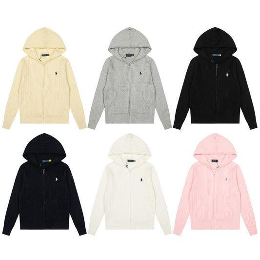 LFC18 New high-quality women's autumn and winter knitted sweater pullover hooded sweater clothing