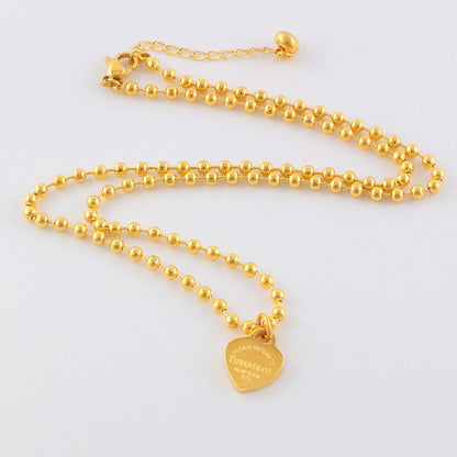 TN13 Necklace 316L steel plating gold necklaces Jewelry
