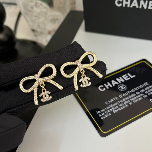 A1040   Women's bow earrings jewelry