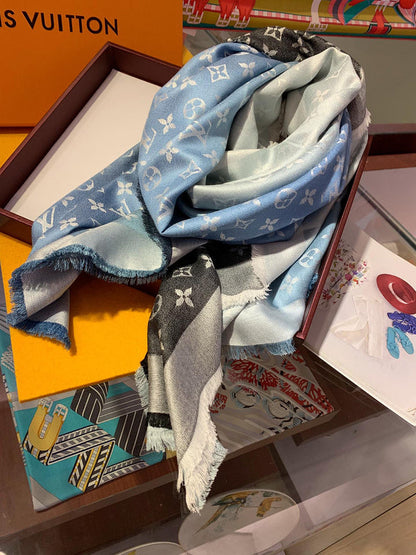 XLC28 Hidh quality 60% silk 40% wool Scarf