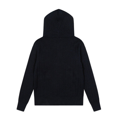 LFC18 New high-quality women's autumn and winter knitted sweater pullover hooded sweater clothing