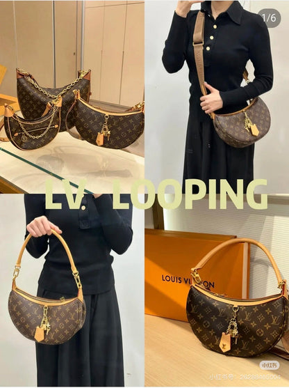 MLB1   Women's new fashion 22x9x33cm moon bag