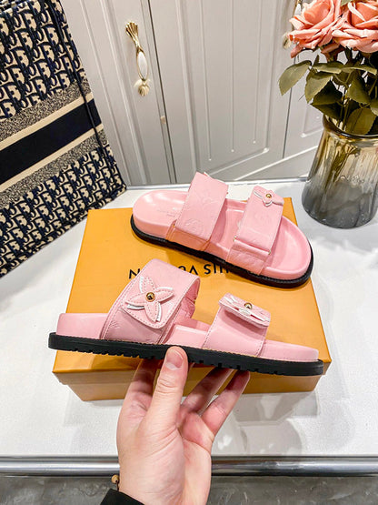 MLS11 Slippers Women Leather shoes 35-40 With box