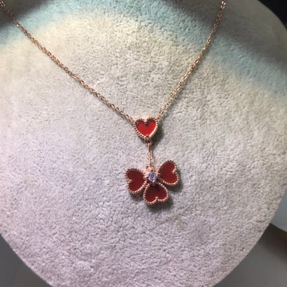 AVSN9   Women's four-heart necklace jewelry