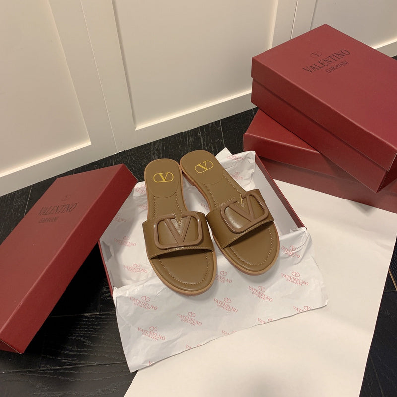 MVS20 Leather slippers Women shoes 35-40 With box
