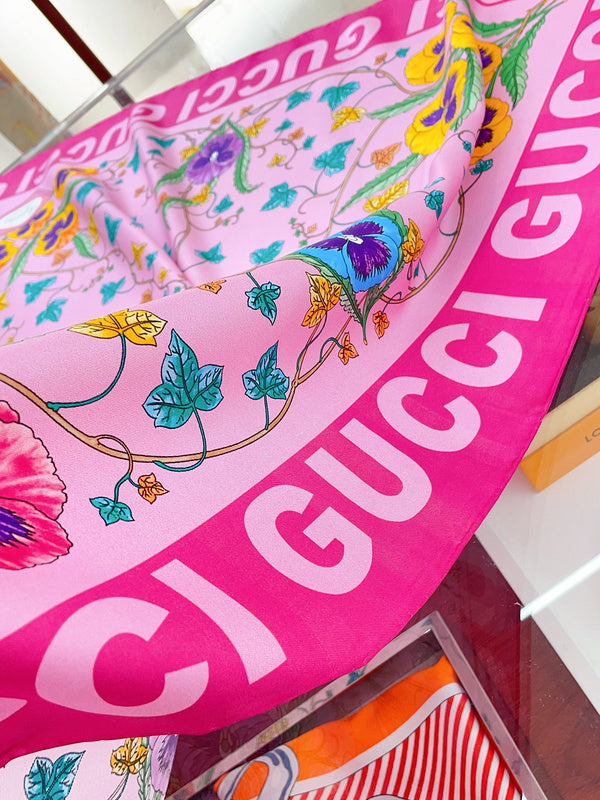XGC31 Silk satin 90-90CM Scarf