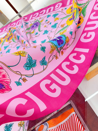 XGC31 Silk satin 90-90CM Scarf