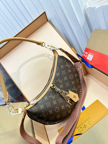MLB1   Women's new fashion 22x9x33cm moon bag