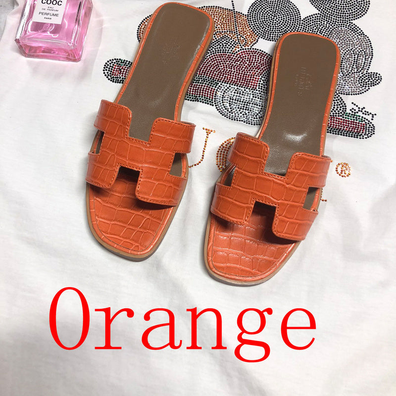 OHS02 Couples slipper Leather Shoes 35-42 with box