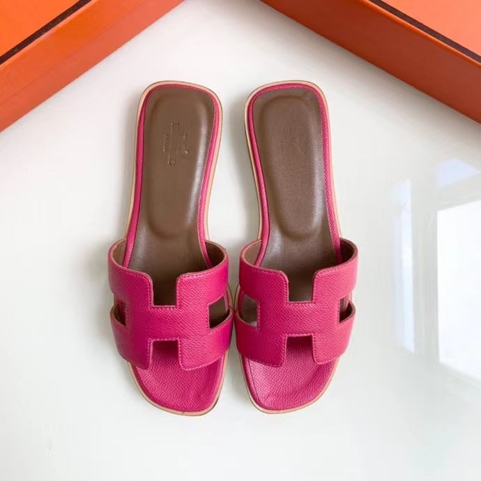 BMHS4 shoes women 35-41 Leather slippers with Box