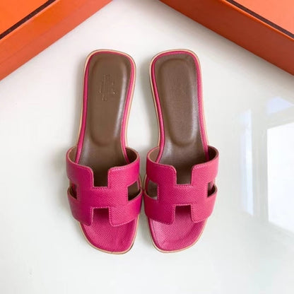 BMHS4 shoes women 35-41 Leather slippers with Box